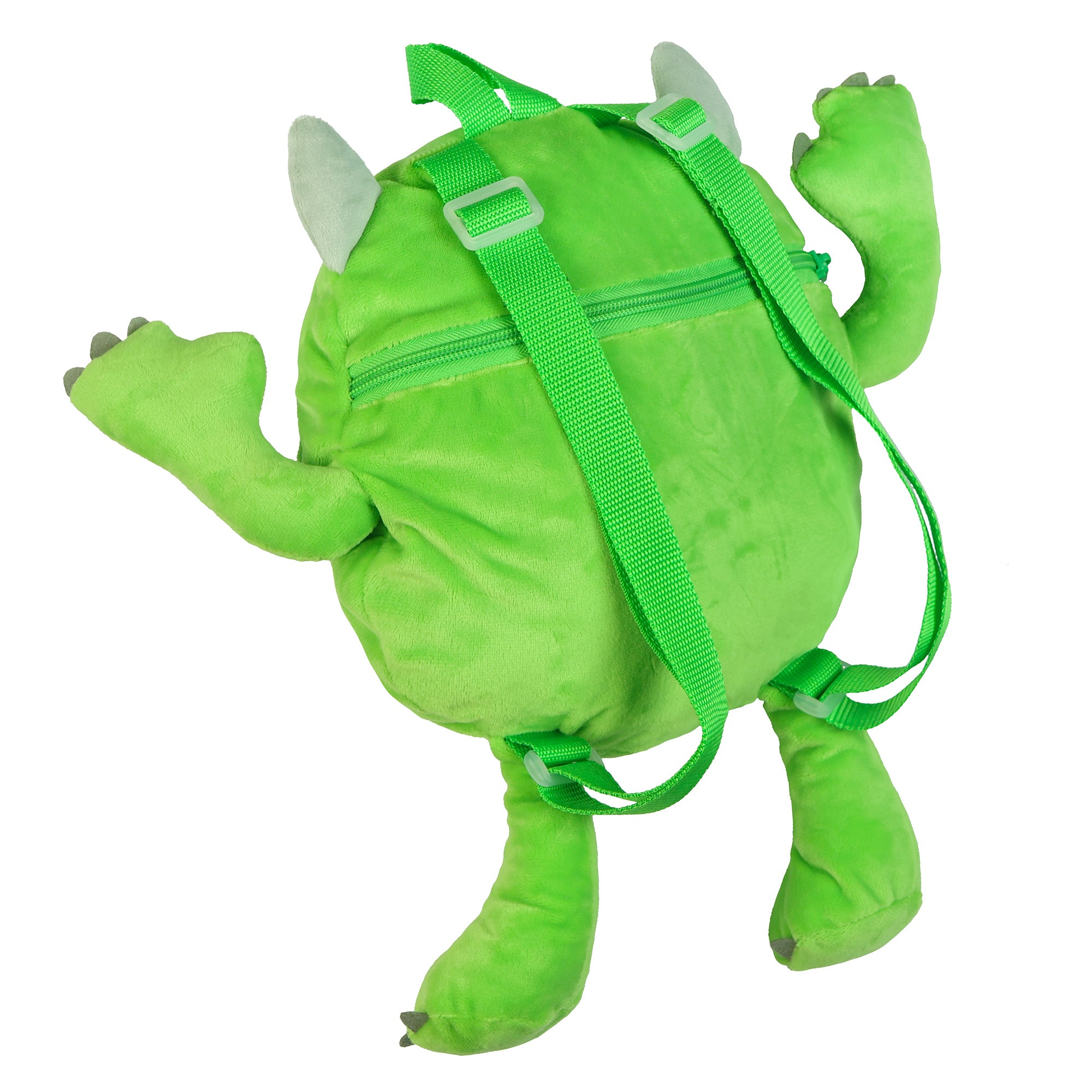 Disney Monsters Inc Plush Backpack Mike Wazowski Bag 10" With Adjustable Straps