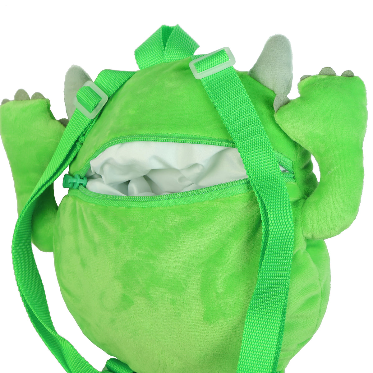 Disney Monsters Inc Plush Backpack Mike Wazowski Bag 10" With Adjustable Straps