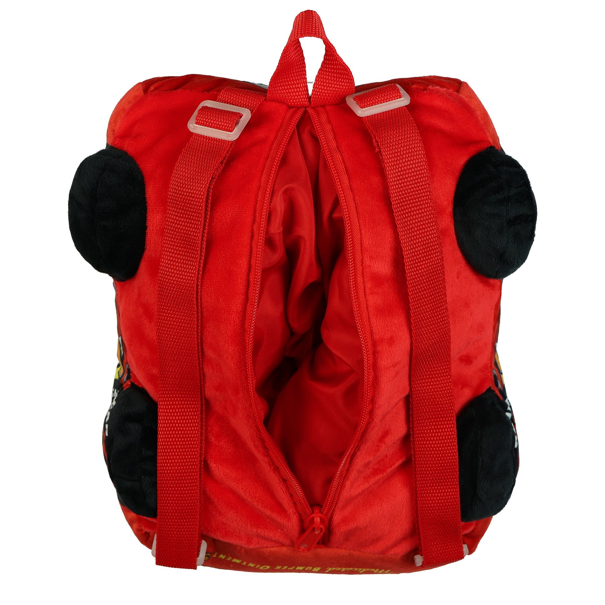 Disney Cars Plush Backpack Lightning McQueen 12" Bag With Adjustable Straps