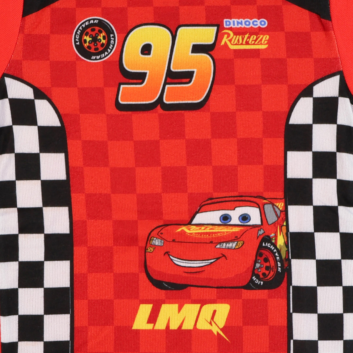 Disney Cars Pajamas Boy's Lightning McQueen Snug Fit Short Sleeve Pant Set