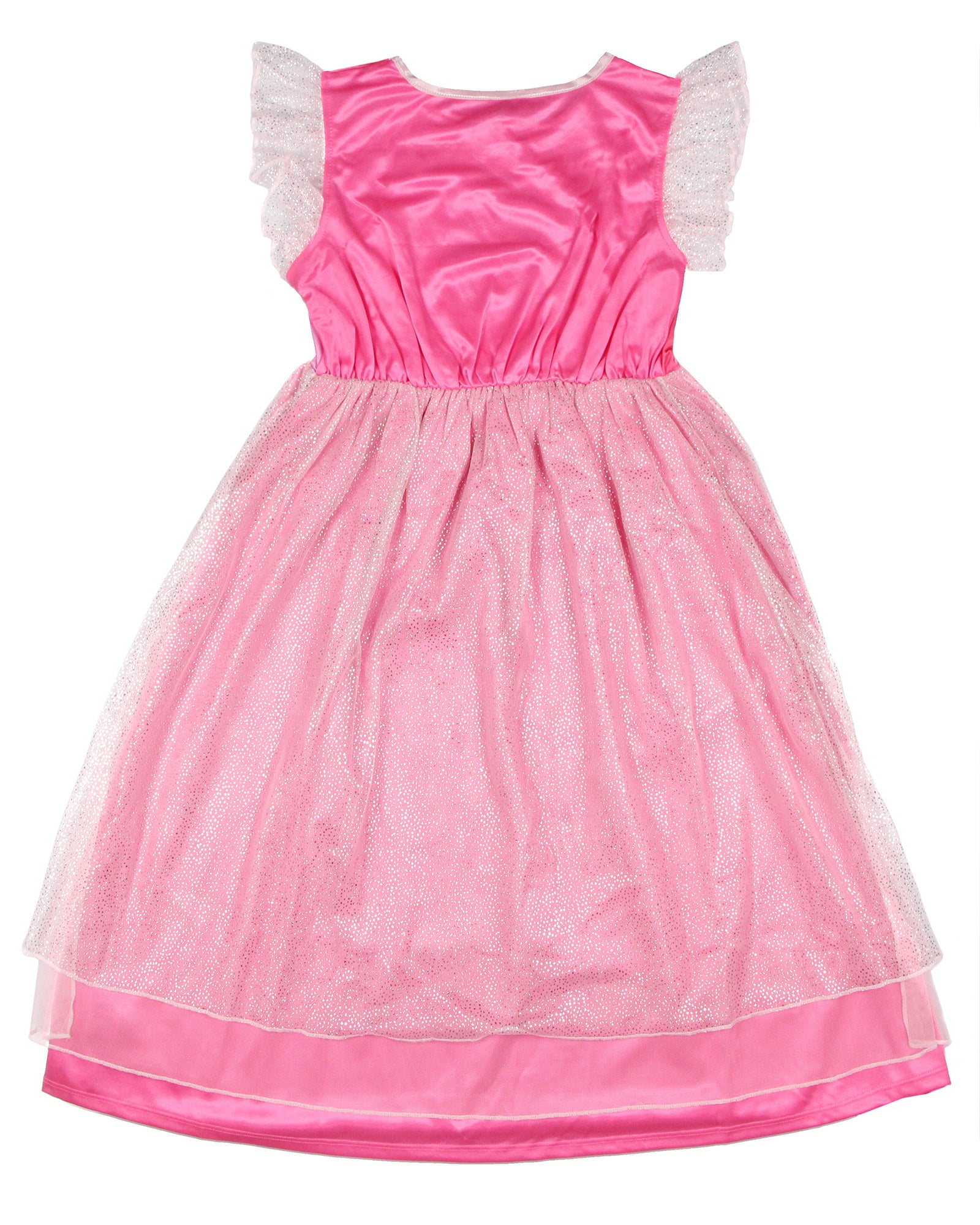 Wicked Girl's Short-Sleeve Sparkle Nightgown Pajama Dress