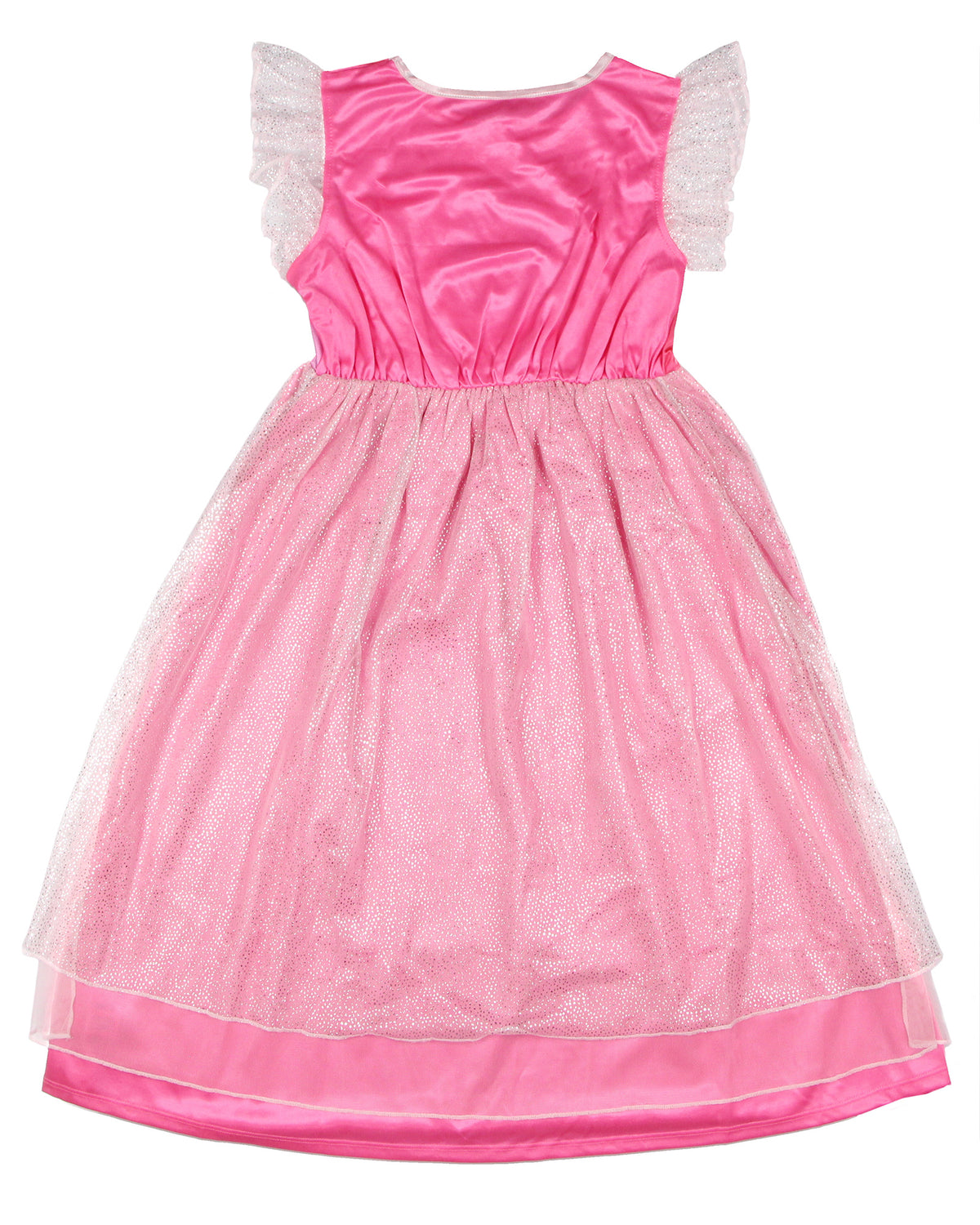 Wicked Girl's Short-Sleeve Sparkle Nightgown Pajama Dress