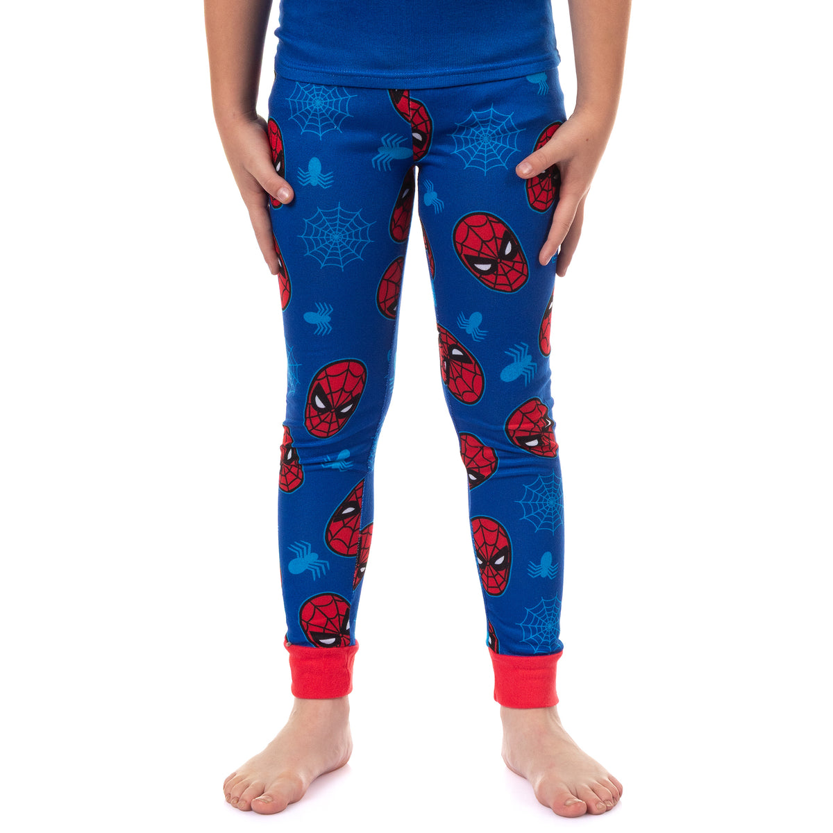 Marvel Spider-Man Pajamas Boy's Snug Fit Short Sleeve Shirt and Pant Set