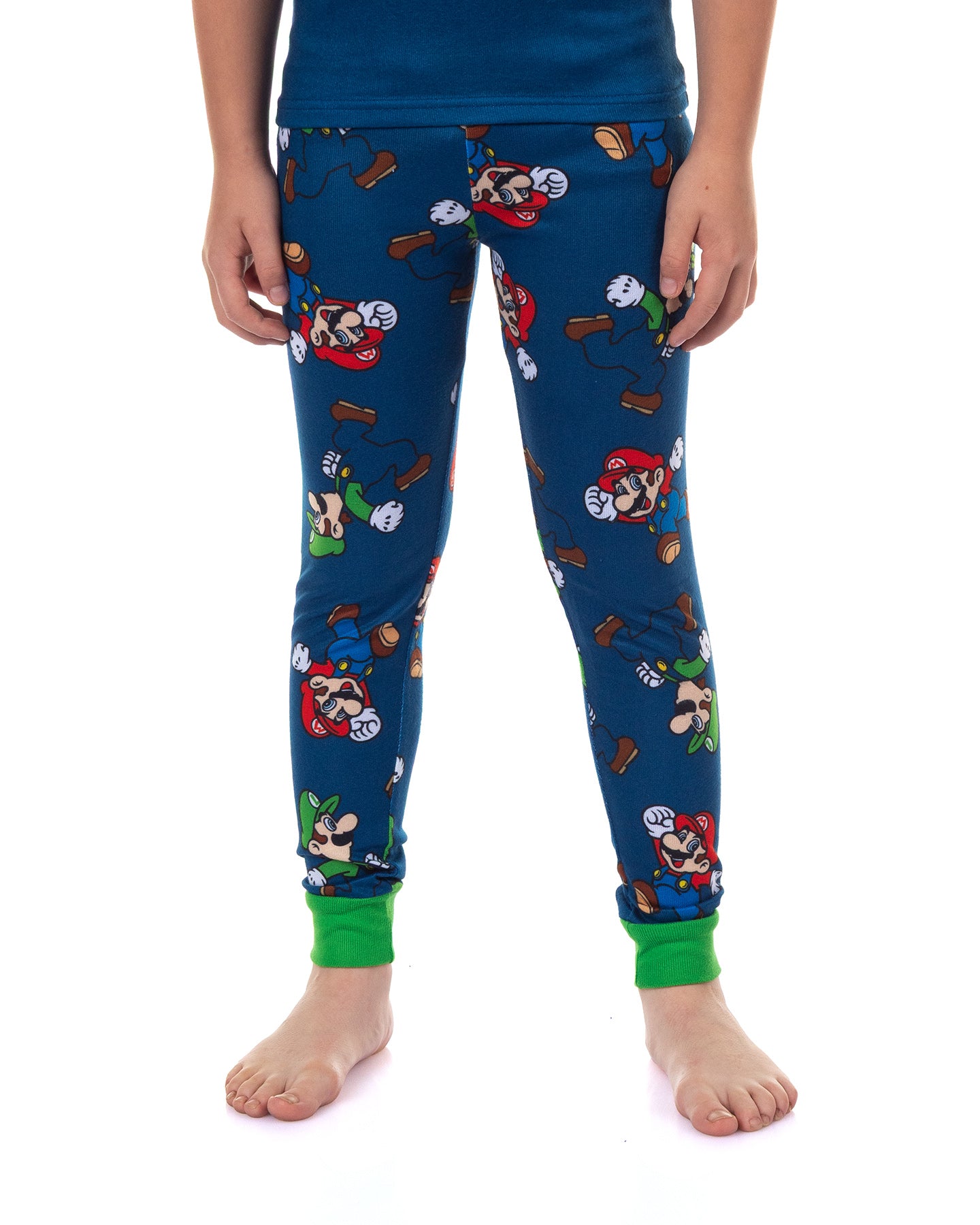 Nintendo Super Mario Bros Pajamas Boy's Snug Fit Short Sleeve Pant Set
