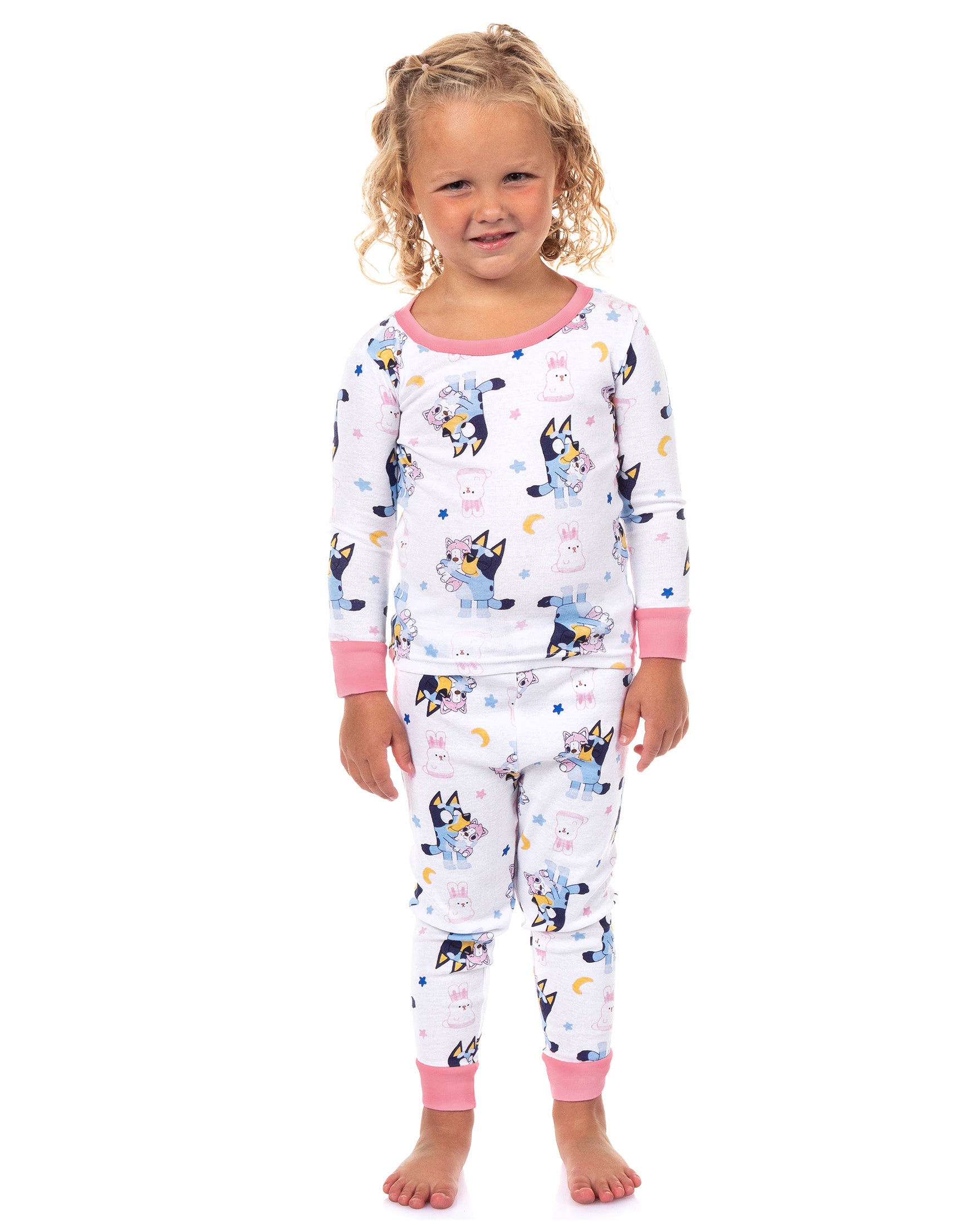 Bluey Pajamas Toddler Girls' 2 Pair Nighty Night 2-Piece Sleep Sets
