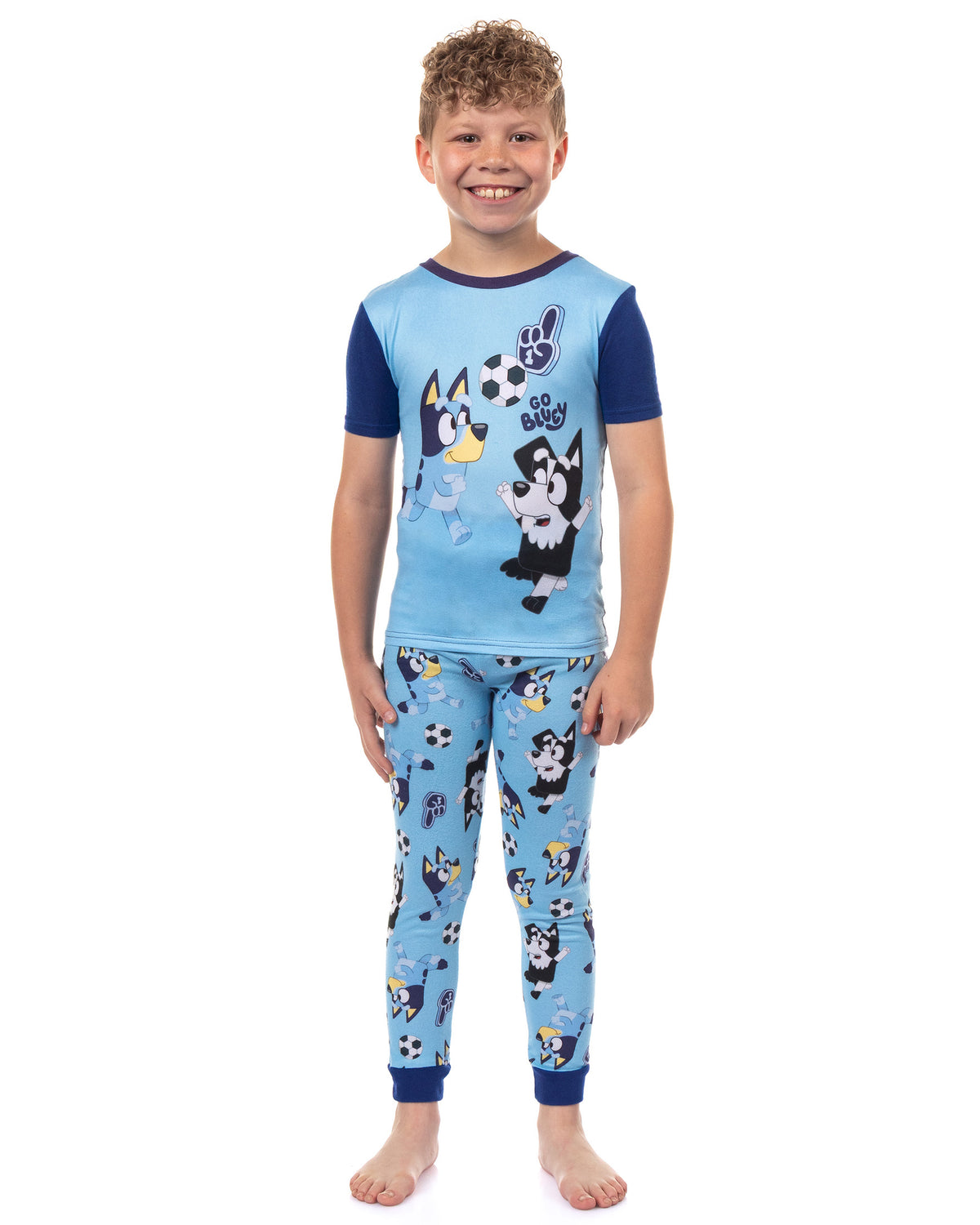 Bluey Pajamas GO BLUEY Boy's 2-Piece Tight-Fit Sleep Pajama Set