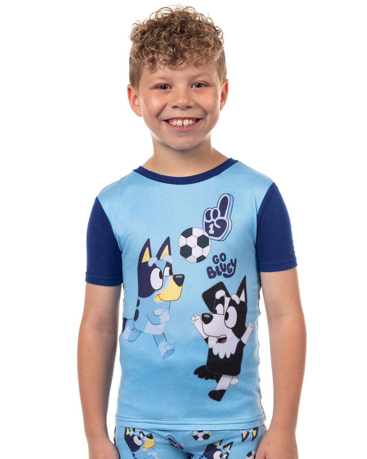 Bluey Pajamas GO BLUEY Boy's 2-Piece Tight-Fit Sleep Pajama Set