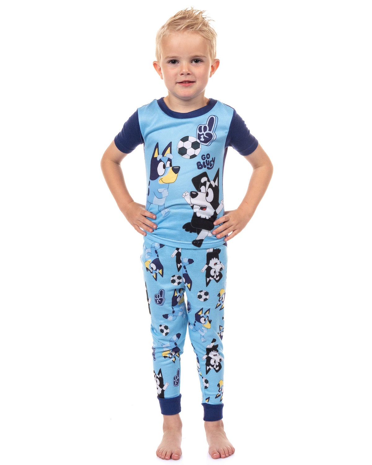 Bluey Pajamas GO BLUEY Toddler Boy's 2-Piece Tight-Fit Pajama Set
