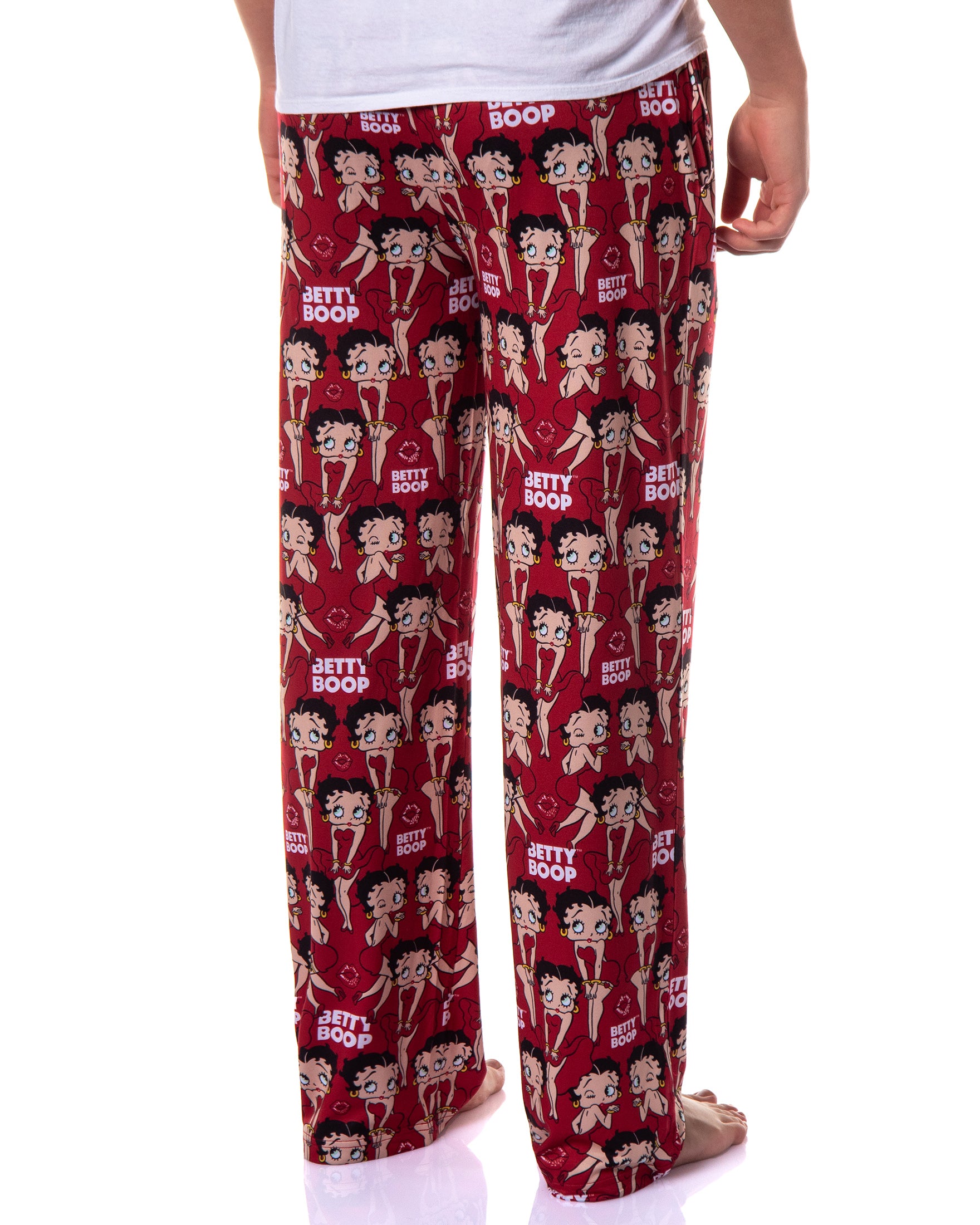 Betty Boop Pajamas Men's Blowing Kiss Poses AOP Lounge PJ Pants