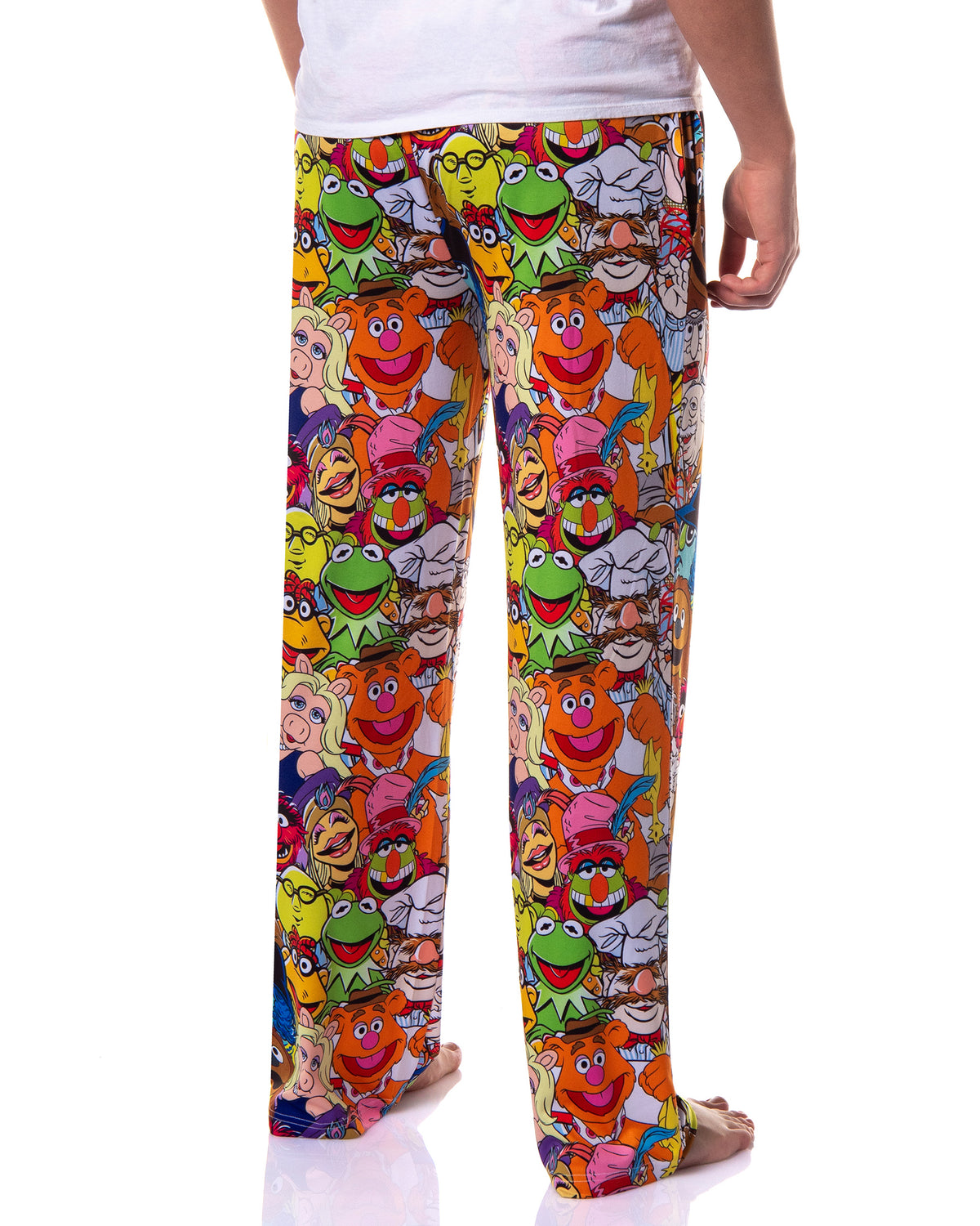 The Muppets Pajamas Men's Kernit Miss Piggy Fozzie Bear AOP Lounge Pj Pants