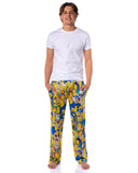 The Simpsons Pants Men's Characters of Springfield Lounge Sleep Pajamas