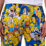 The Simpsons Pants Men's Characters of Springfield Lounge Sleep Pajamas