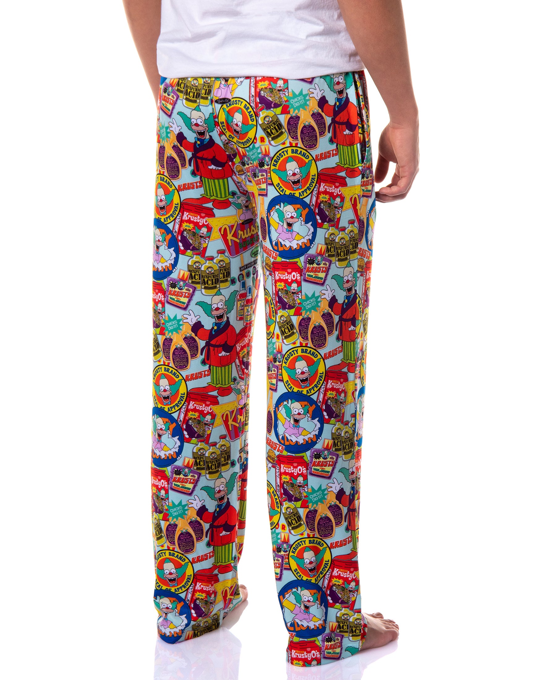 The Simpsons Lounge Pants Men's Krusty Clown Sleep Pajamas
