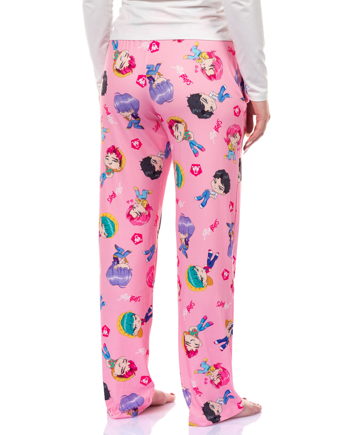 K-Pop Demon Hunters Saja Boys Pajama Pants Women's Chibi Toss Lounge Pant