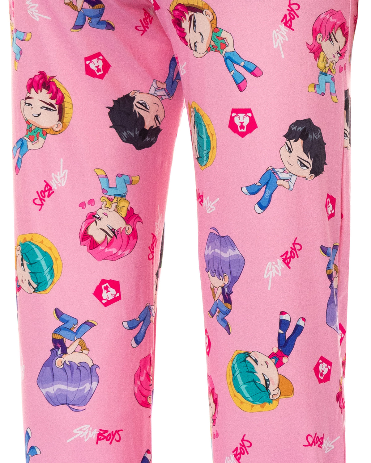 K-Pop Demon Hunters Saja Boys Pajama Pants Women's Chibi Toss Lounge Pant