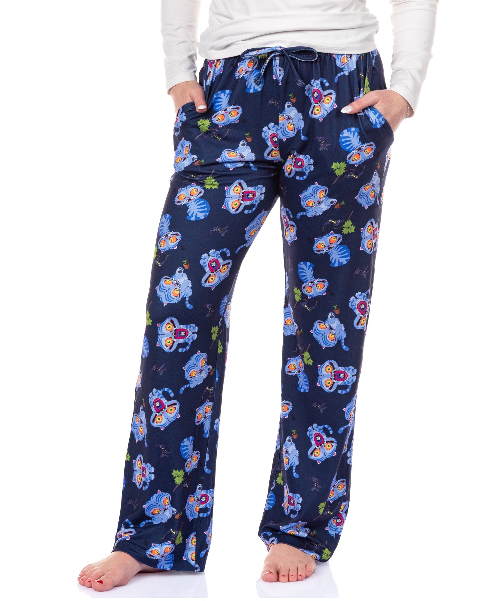 K-Pop Demon Hunters Pajama Pants Women's Derpy and Sussie Chibi Toss