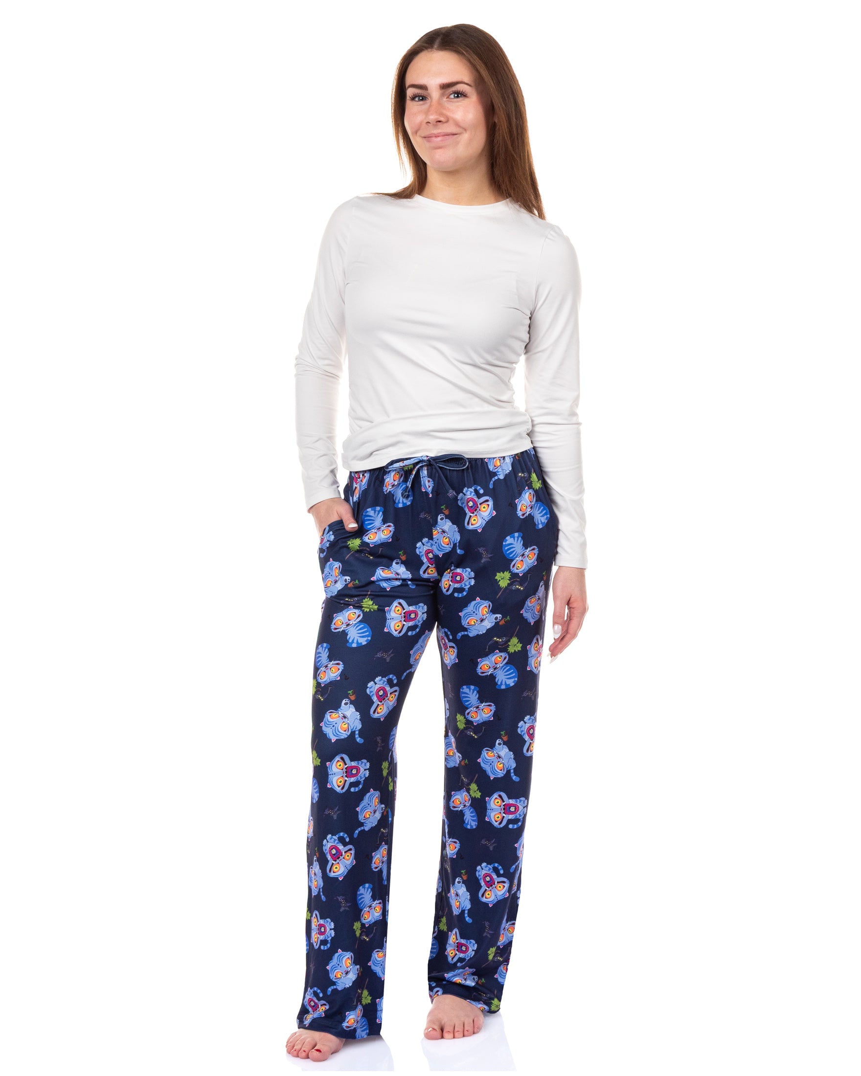 K-Pop Demon Hunters Pajama Pants Women's Derpy and Sussie Chibi Toss