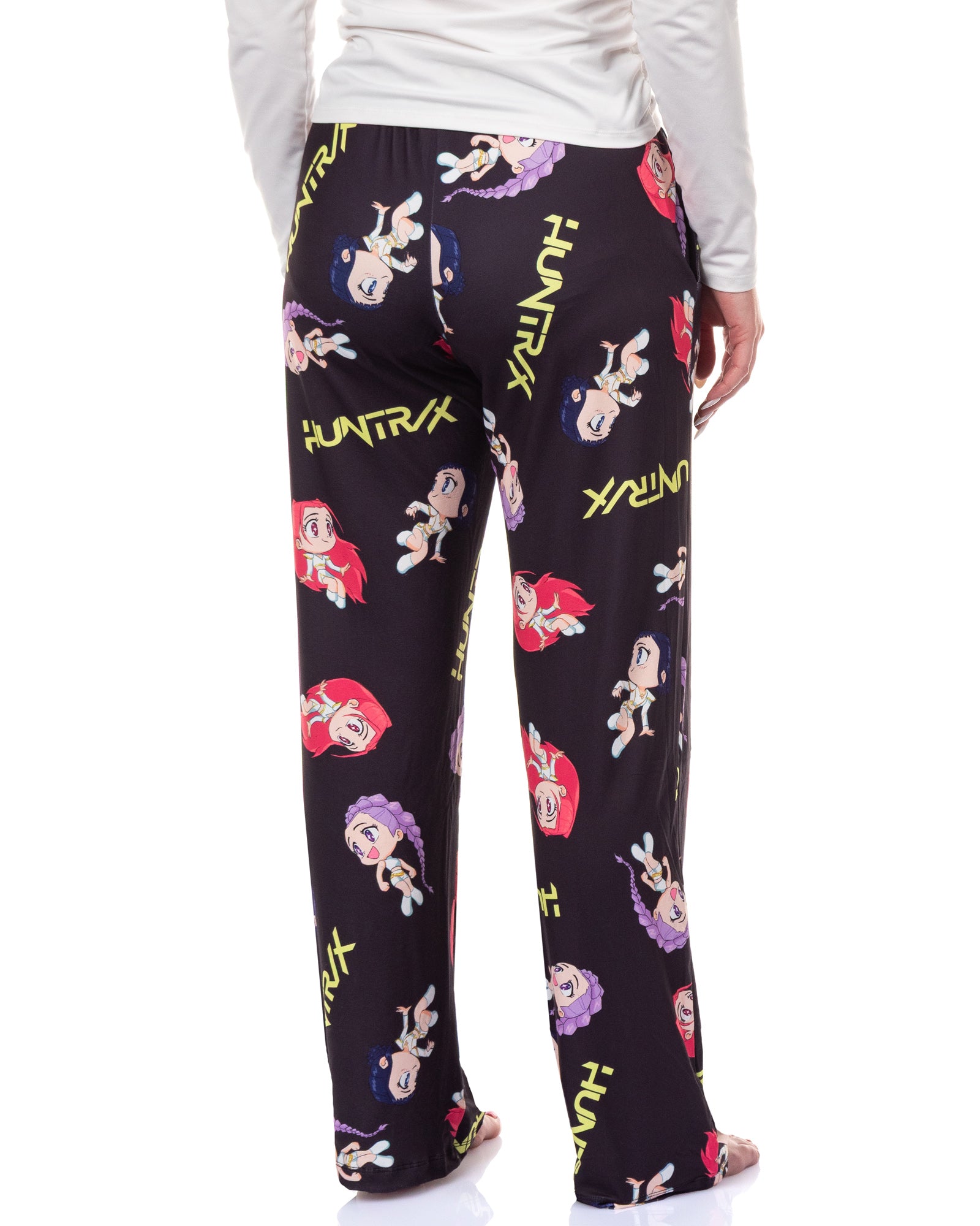 K-Pop Demon Hunters Pajama Pants HUNTR/X Chibi Toss Women's Loungewear