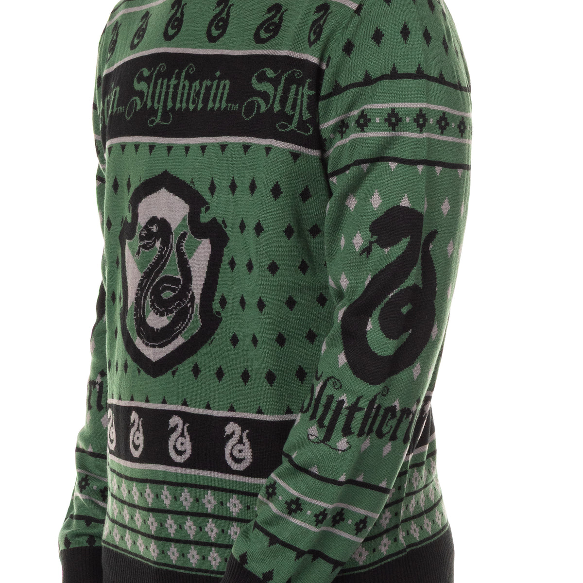 Harry Potter Sweater Men's Hogwarts House Crests Logo Ugly Sweater for Christmas