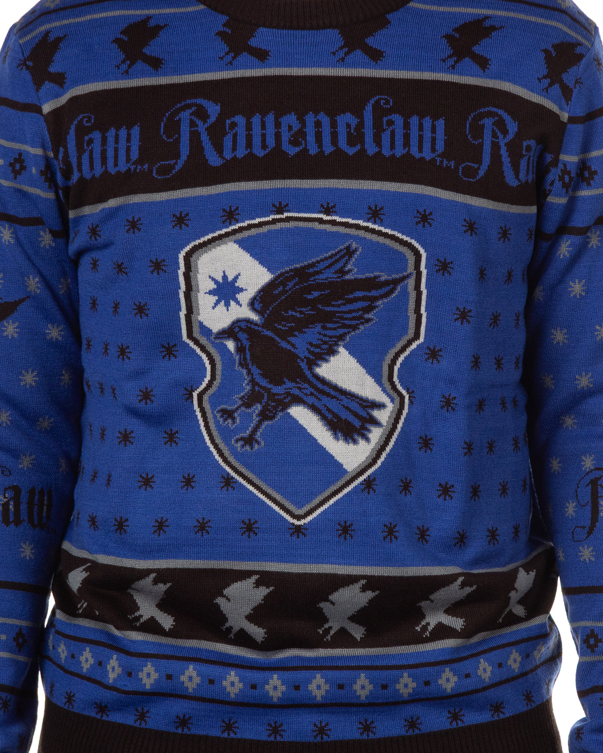 Harry Potter Sweater Men's Hogwarts House Crests Logo Ugly Sweater for Christmas