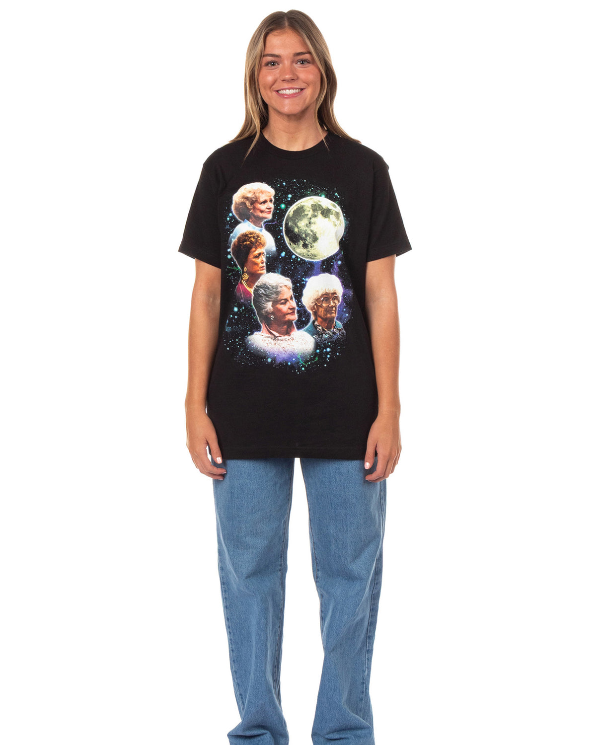 The Golden Girls Women's Four Golden Girls Moon T-Shirt