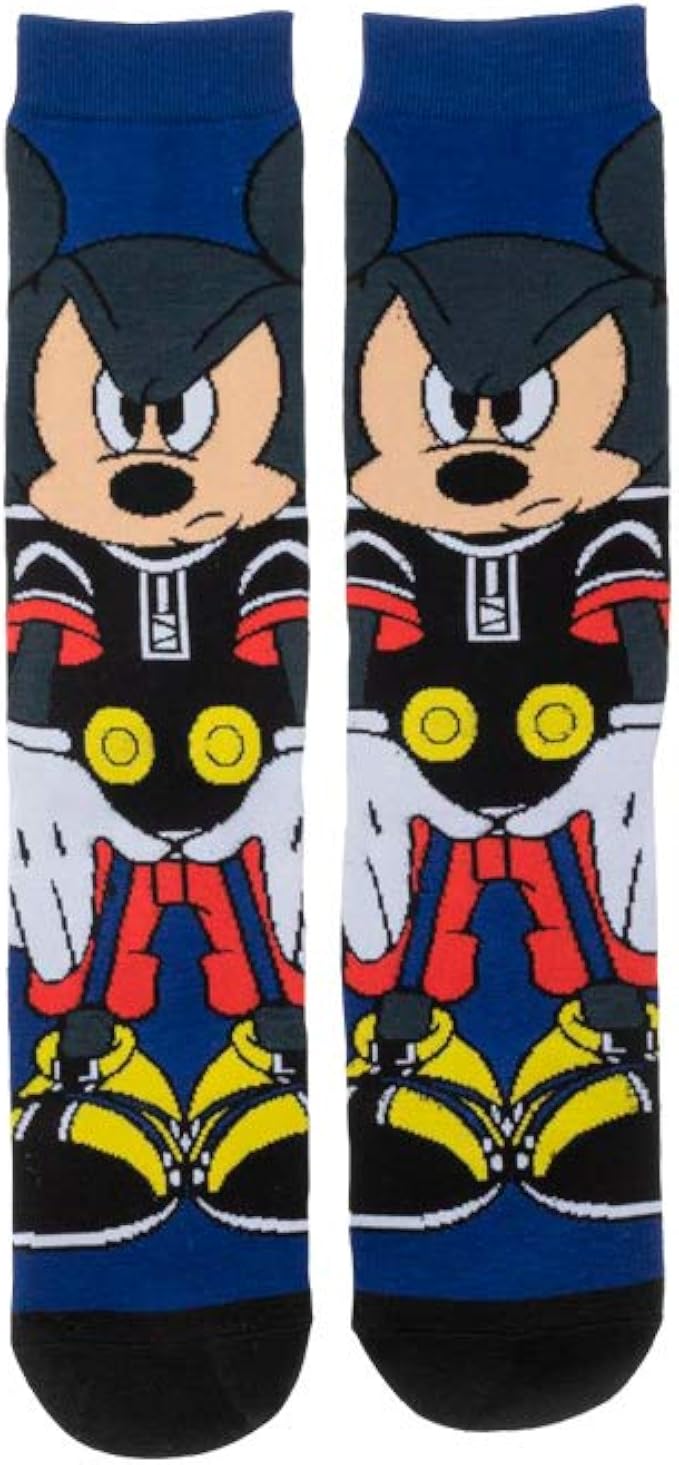 Kingdom Hearts Mickey Mouse Video Game Socks Sublimated 360 Adult Crew Socks