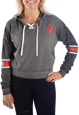 Suicide Squad Harley Quinn Junior's Cropped Lightweight Hoodie