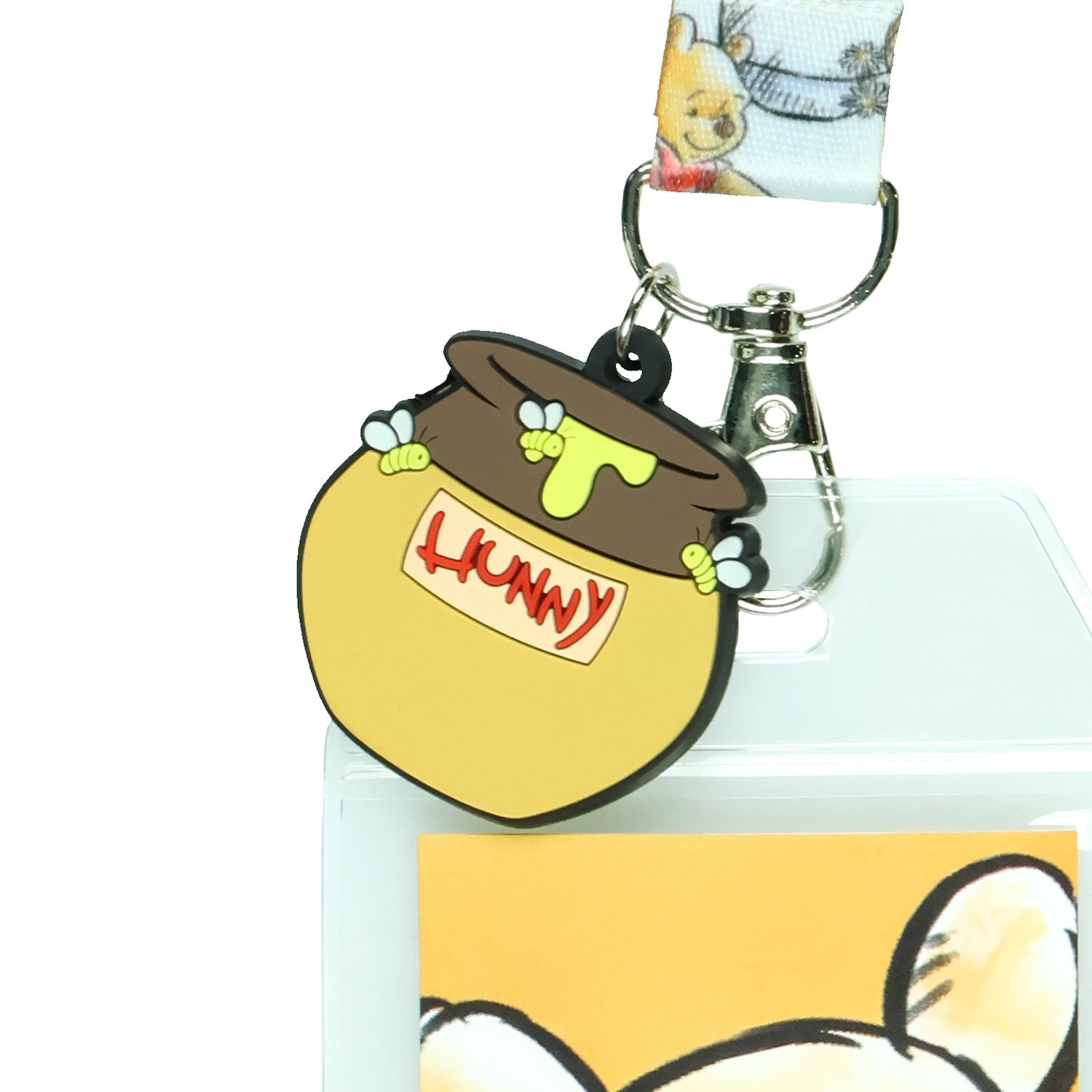 Disney Winnie the Pooh Hunny Pot Breakaway Lanyard ID Badge Holder with 2" Charm