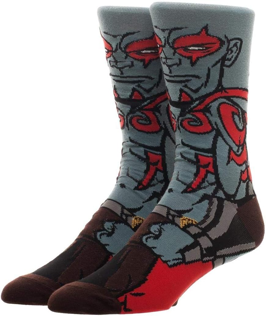 Marvel Guardians of the Galaxy Drax the Destroyer Character 360 Crew Socks