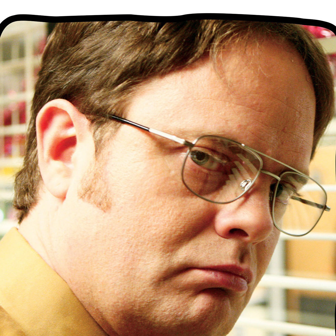 The Office Big Face Dwight Schrute Blanket 46" X 60" Flannel Fleece Throw