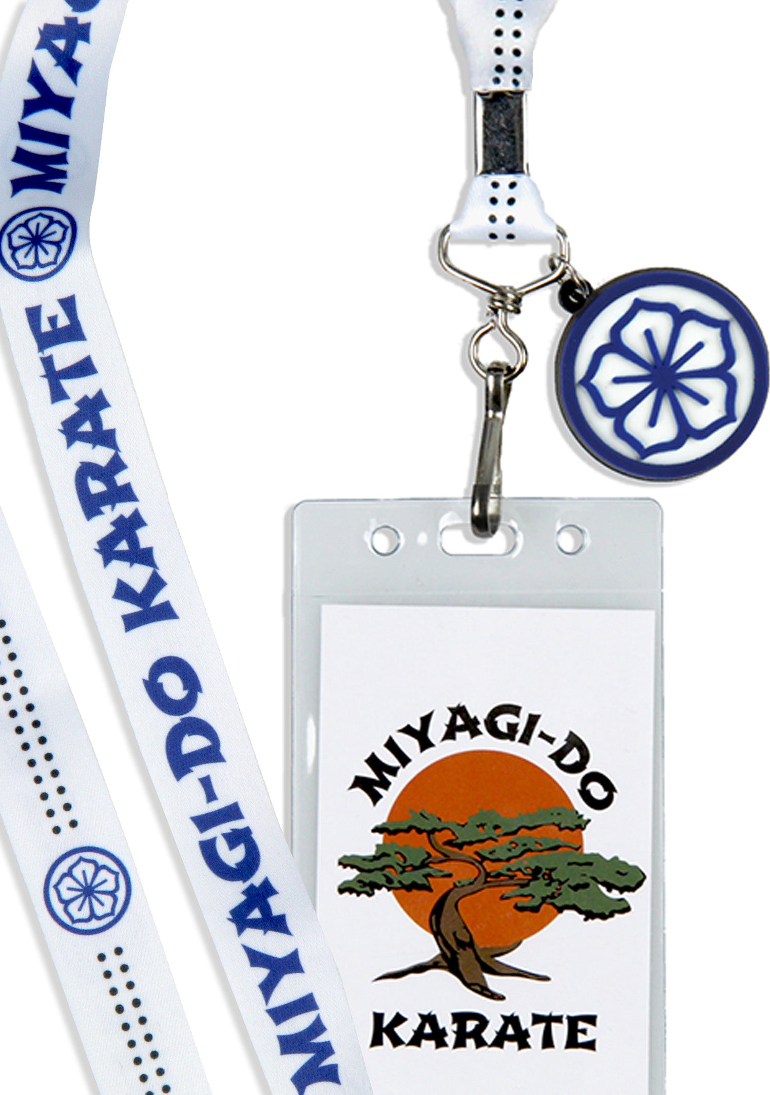 Cobra Kai Miyagi-Do Karate Dojo Lanyard Clear ID Badge Holder