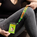 Bob's Burgers Logo and Cheeseburger Anatomy Lanyard Clear ID Badge Holder
