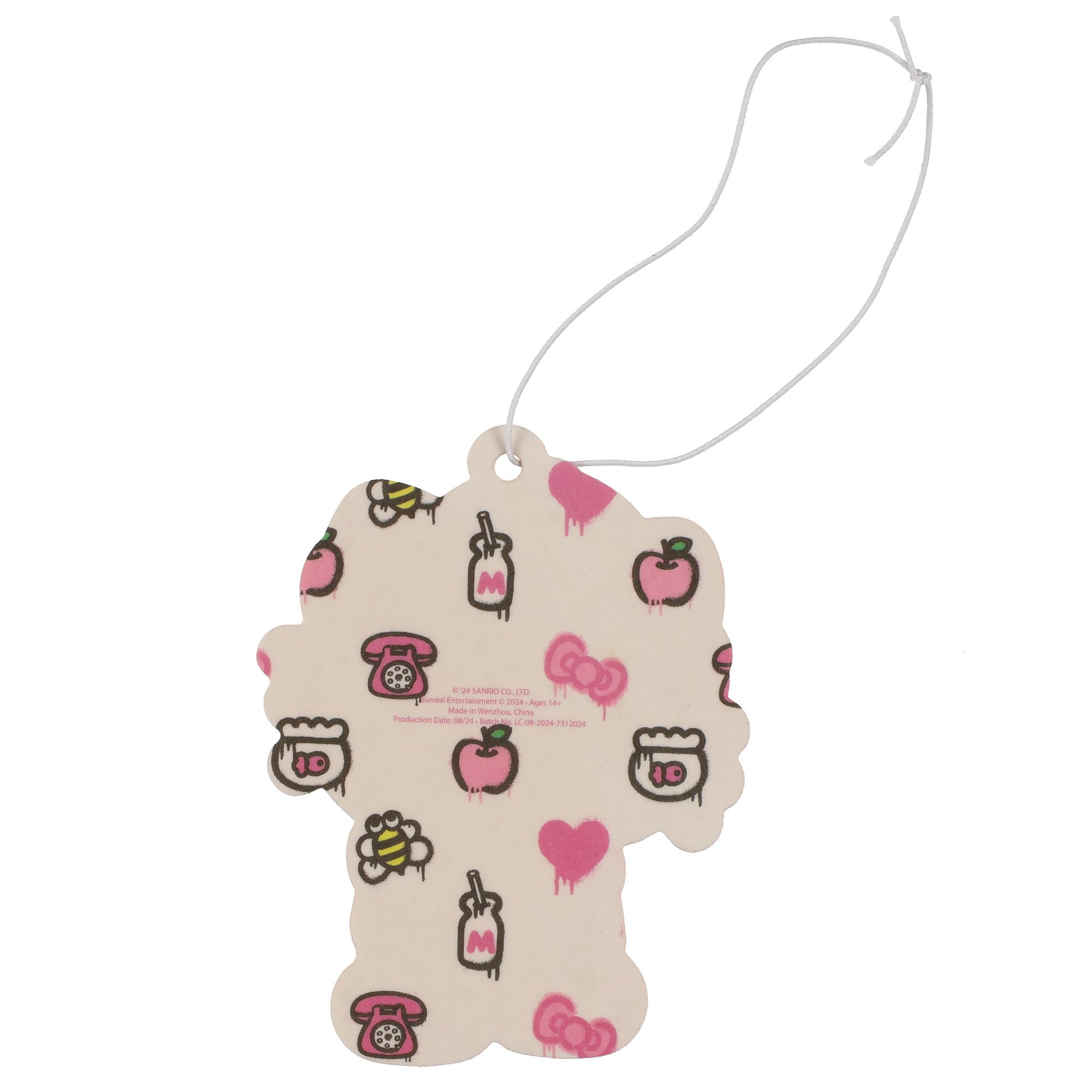 Sanrio Hello Kitty Cardboard Hanging Air Freshener 3-Pack Set (Bubblegum Scent)