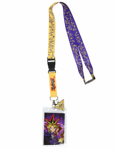 Yu-Gi-Oh! Manga Series ID Lanyard Badge Holder Millennium Puzzle Rubber Charm