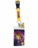 Yu-Gi-Oh! Manga Series ID Lanyard Badge Holder Millennium Puzzle Rubber Charm