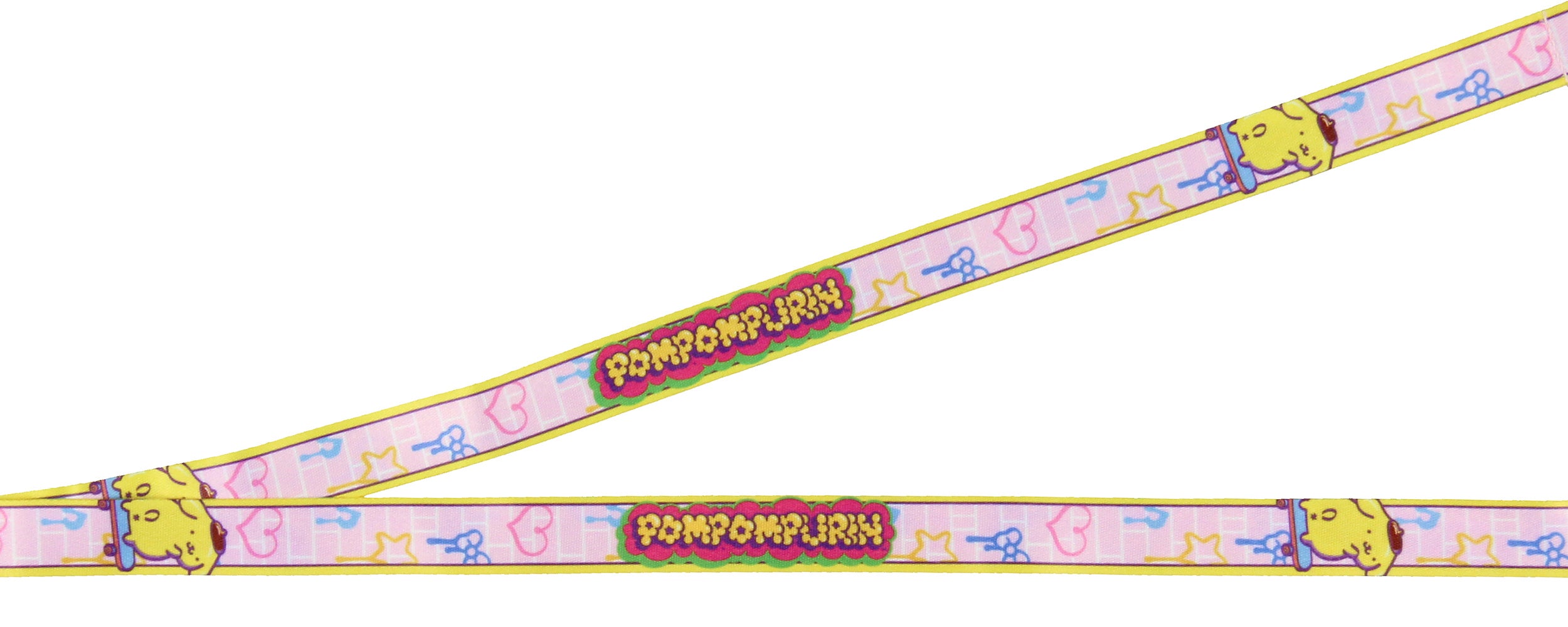Pompompurin ID Lanyard Badge Holder with 2" Skateboard Pendant