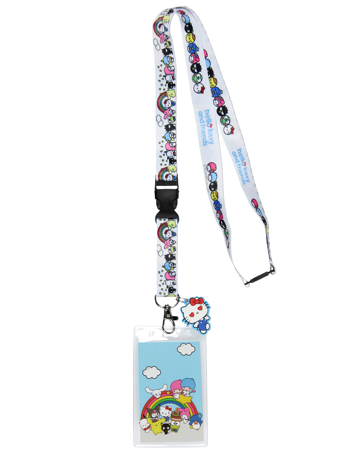 Sanrio Hello Kitty and Friends Rainbows Breakaway Lanyard For Keys Keychain ID Badge