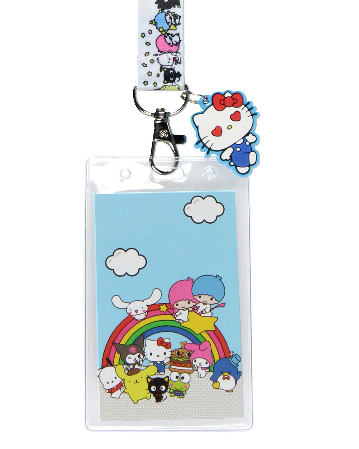 Sanrio Hello Kitty and Friends Rainbows Breakaway Lanyard For Keys Keychain ID Badge
