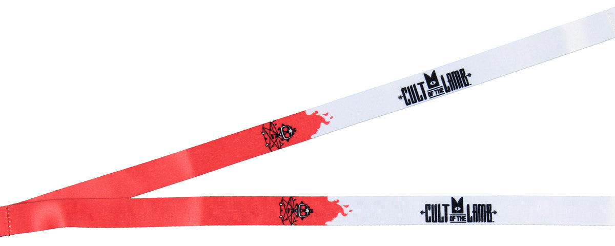 Cult Of The Lamb Video Game ID Lanyard Badge Holder Possessed Lamb Charm
