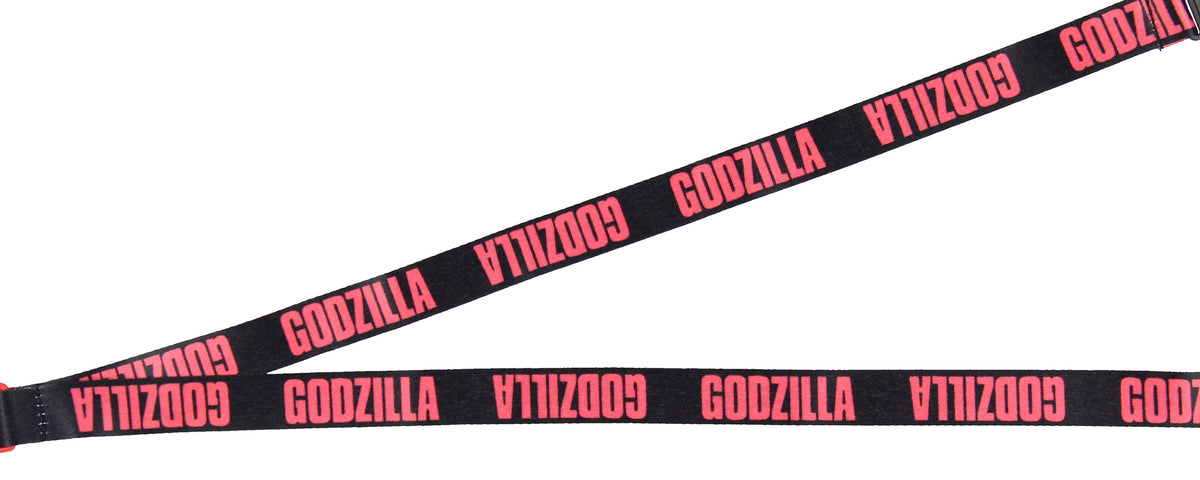 Godzilla Kaiju Gojira ID Reversible Lanyard Badge Holder w Godzilla Charm
