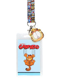 Garfield Comics Garfield & Friends ID Lanyard Badge Holder Garfield Rubber Charm