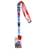 Transformers Lanyard Badge Holder Reversible with 2" Autobot Rubber Pendant