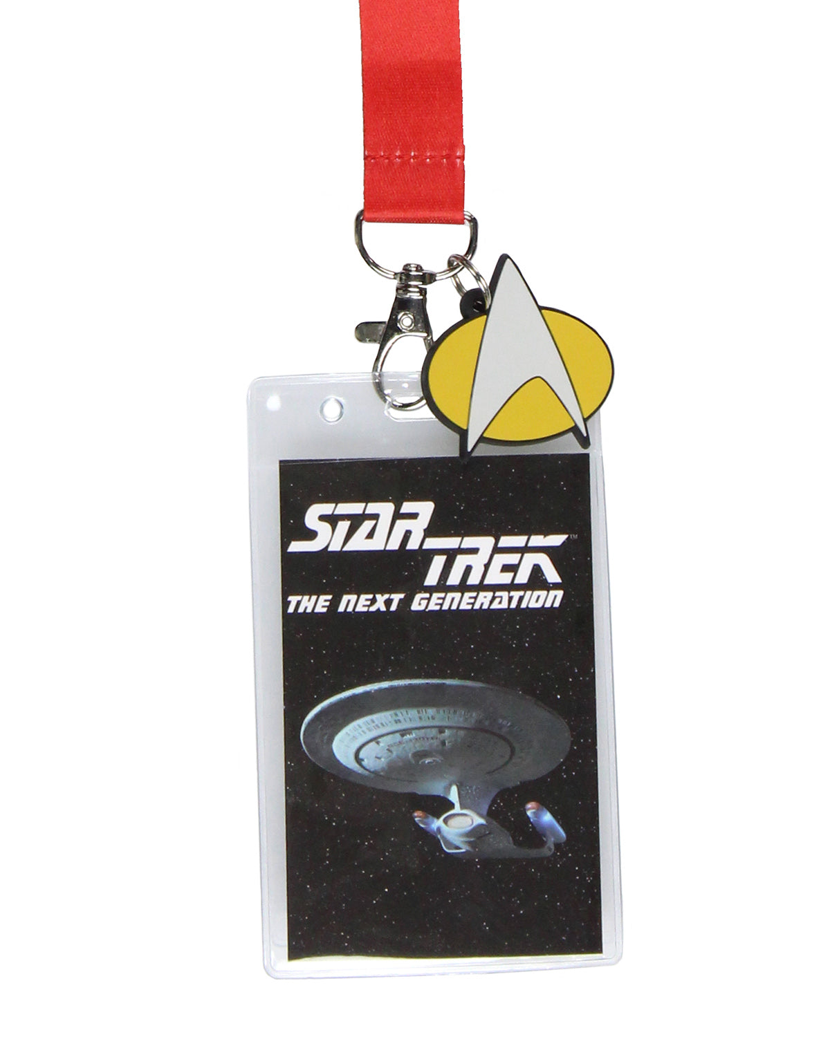 Star Trek ID Lanyard Badge Holder with Card and 2" Delta Symbol Pendant