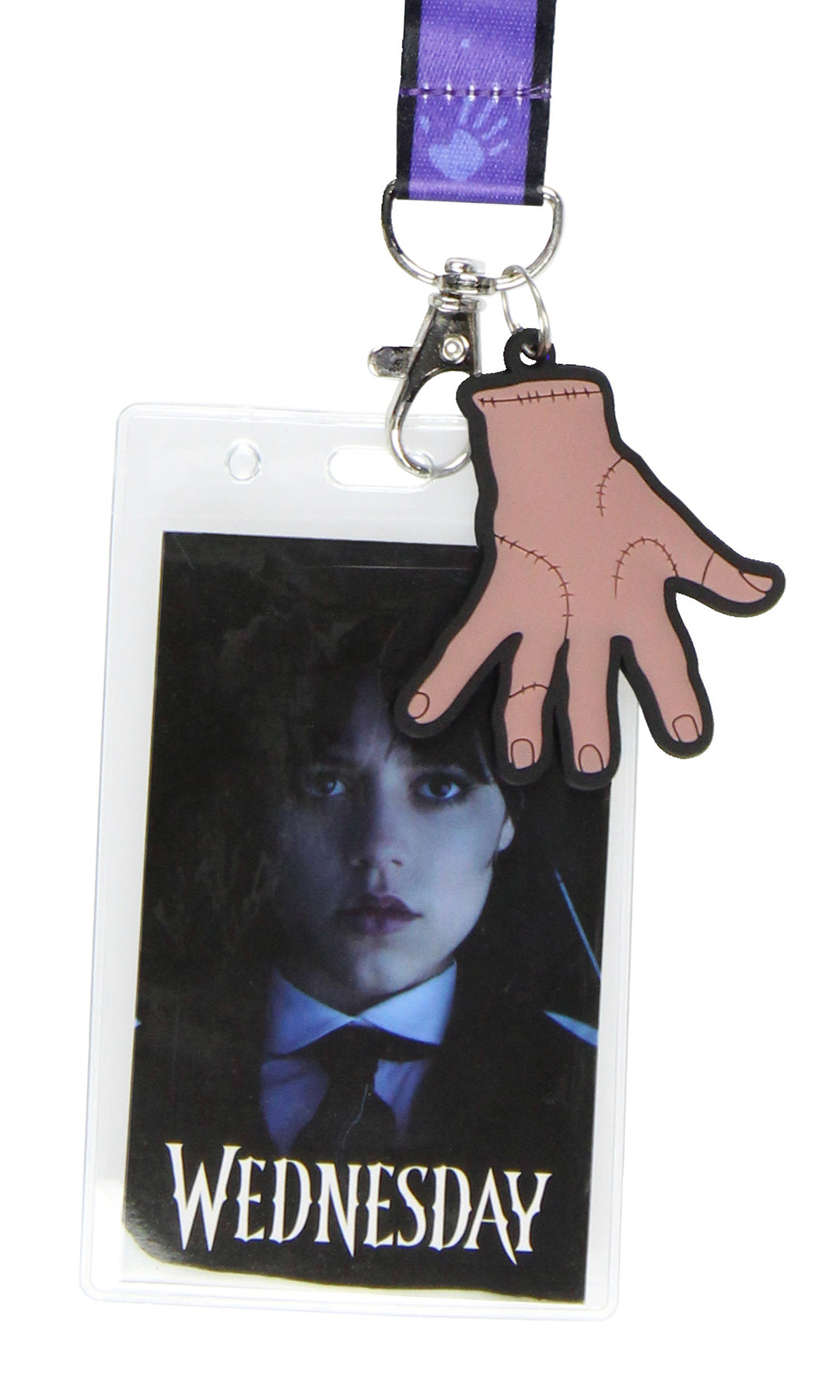 Wednesday TV Series ID Lanyard Badge Holder Wednesday Addams Thing Charm