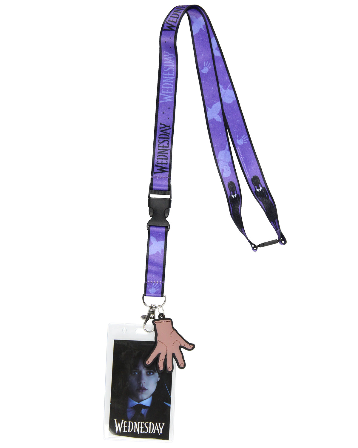 Wednesday TV Series ID Lanyard Badge Holder Wednesday Addams Thing Charm