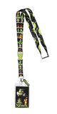 Shrek Ogre and Friends ID Reversible Lanyard Badge Holder w Shrek Rubber Charm