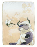 Avatar The Last Airbender Blanket Appa Momo Aang 60"X45" Throw