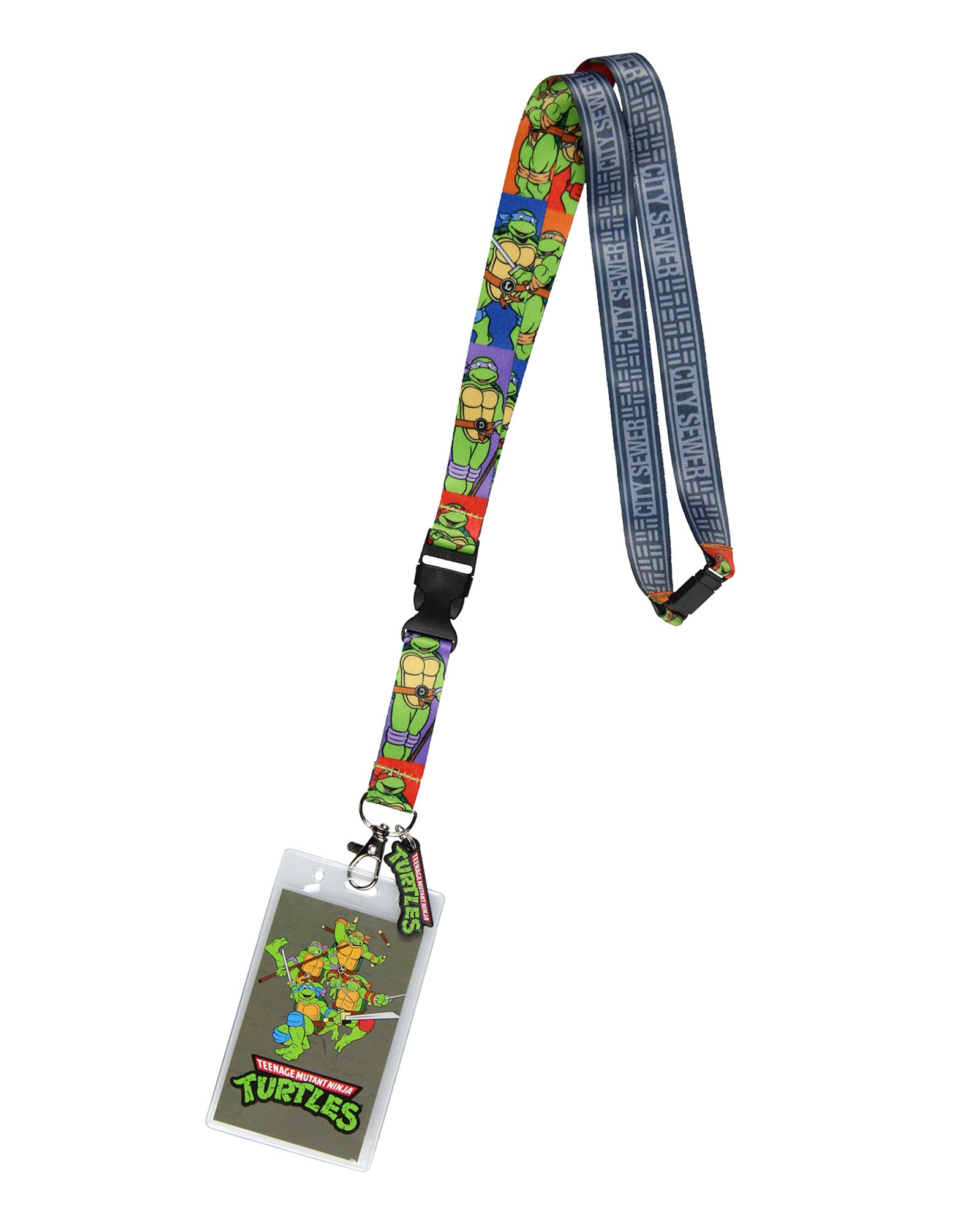 Teenage Mutant Ninja Turtles Lanyard TMNT City Sewer Breakaway ID Badge Holder