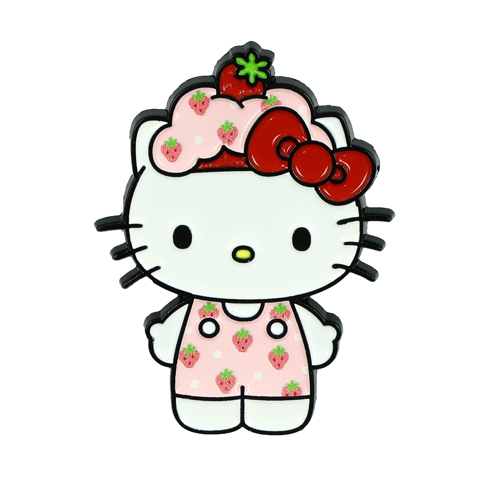 Hello Kitty X Strawberry Shortcake Enamel Lapel Pin 2-Pack Set Shortcake Pin