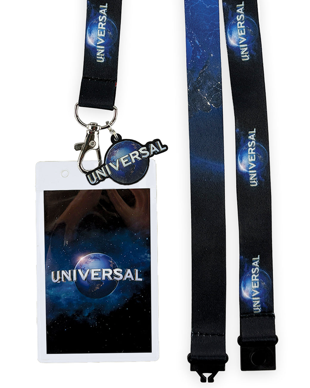 Universal Film Production Company Lanyard Breakaway ID Badge Holder Keychain